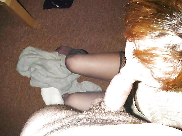 20P Wife Patricia sucking cock and footjob