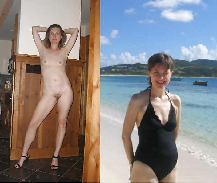 25P Amateurs - with and without their swimsuit # 5