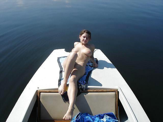 6P Busty teen in Boat