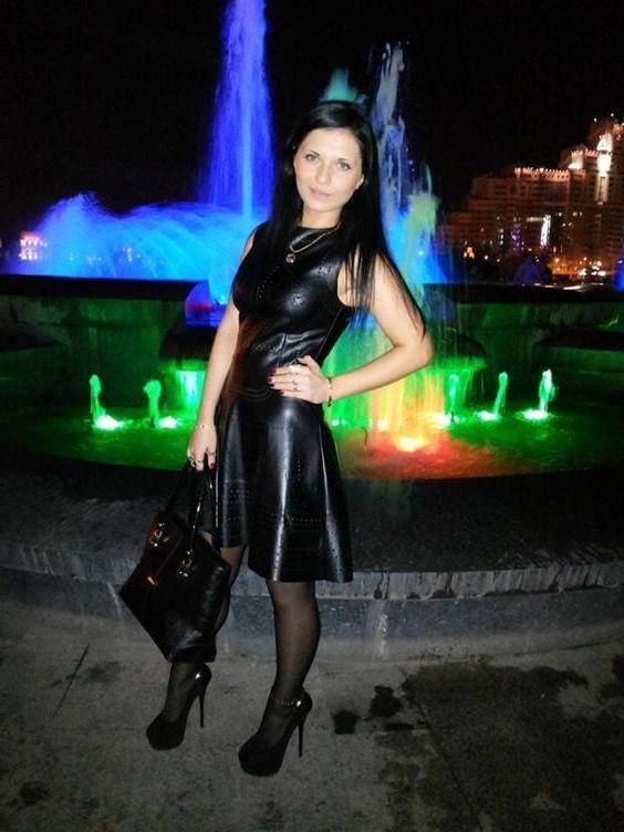 25P Black Leather Dress 4 - by Redbull18