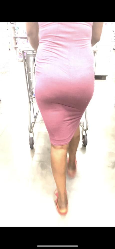 11P Slim Phat  Ebony in Skin Tight Dress VTL (THONG!!)