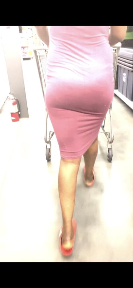 11P Slim Phat  Ebony in Skin Tight Dress VTL (THONG!!)