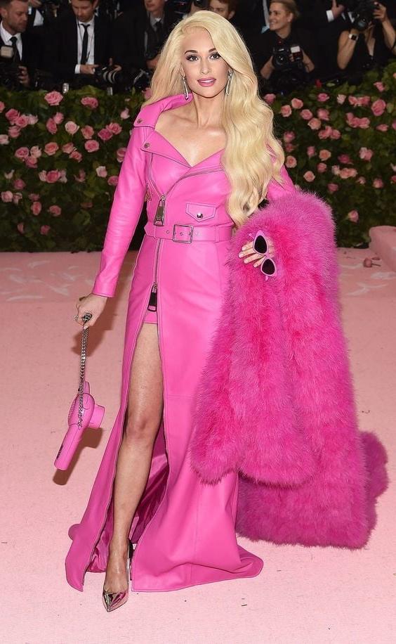 13P Pink Leather Dress 3 - by Redbull18