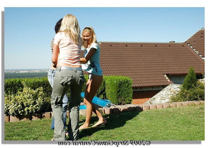 25P A Game of Strip Fight in the Garden