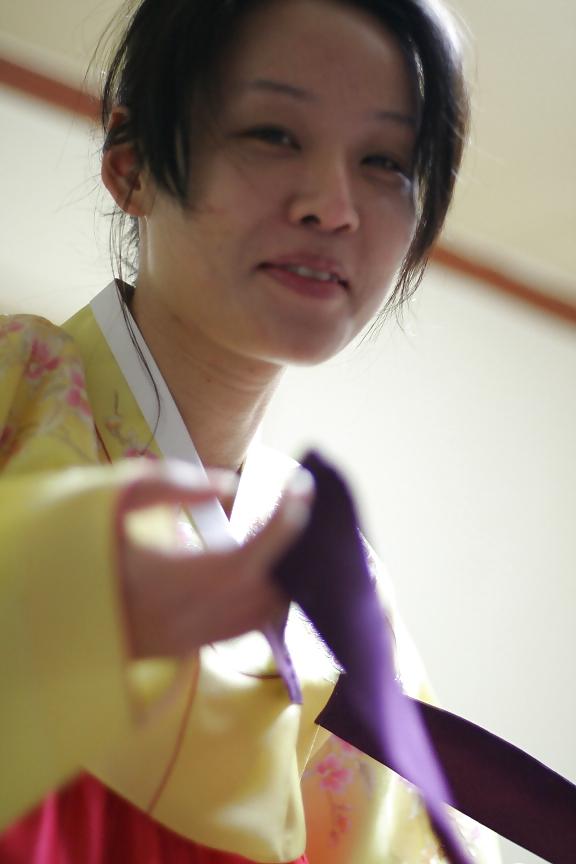 25P Korean hanbok lady dildo and fuck