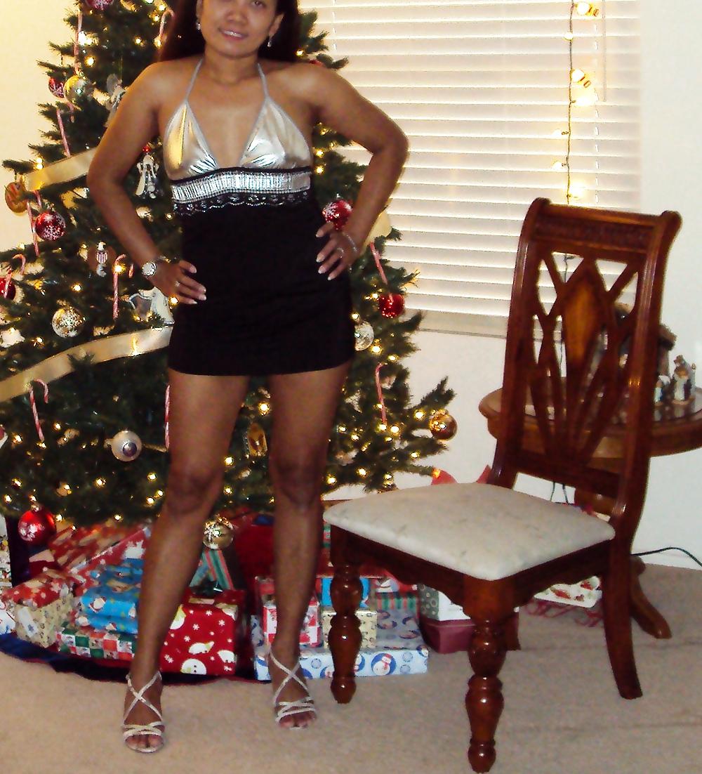 25P Baby Doll, posing for Santa!  Game on!!  2012!!!