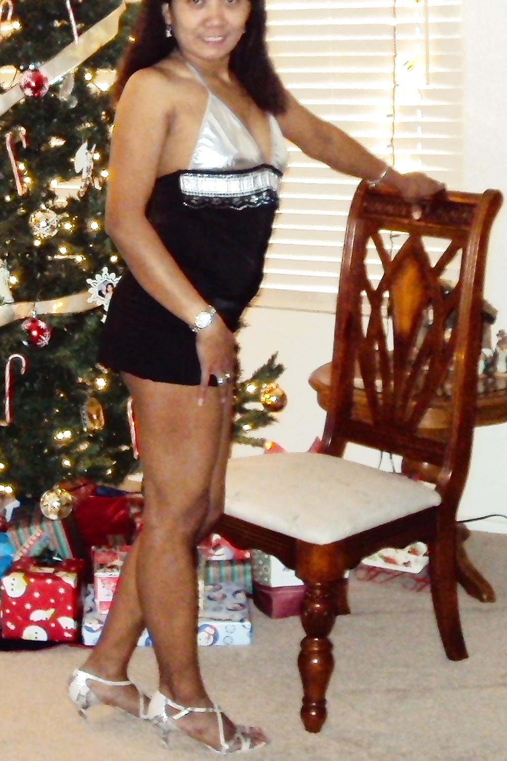 25P Baby Doll, posing for Santa!  Game on!!  2012!!!