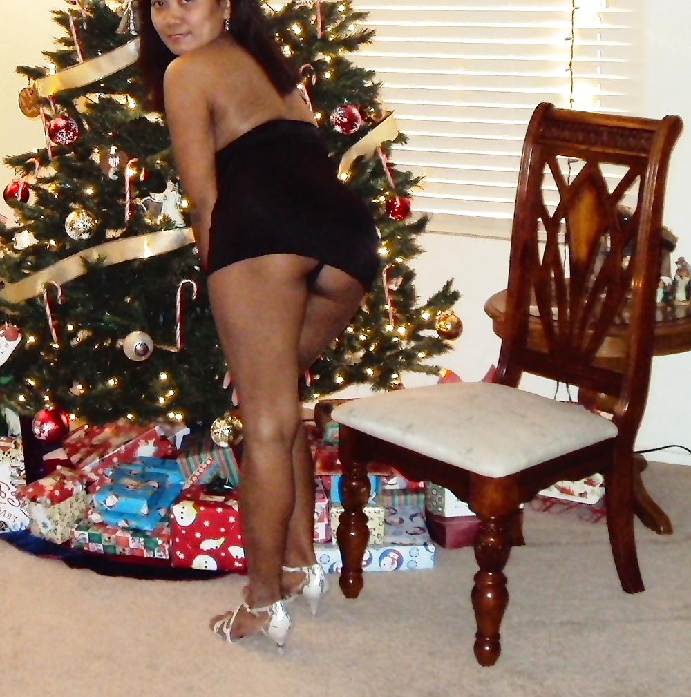 25P Baby Doll, posing for Santa!  Game on!!  2012!!!