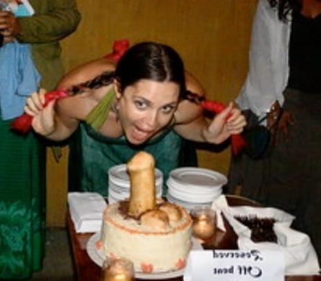 17P Cock eating sluts with Penis Cake from dick's bakery