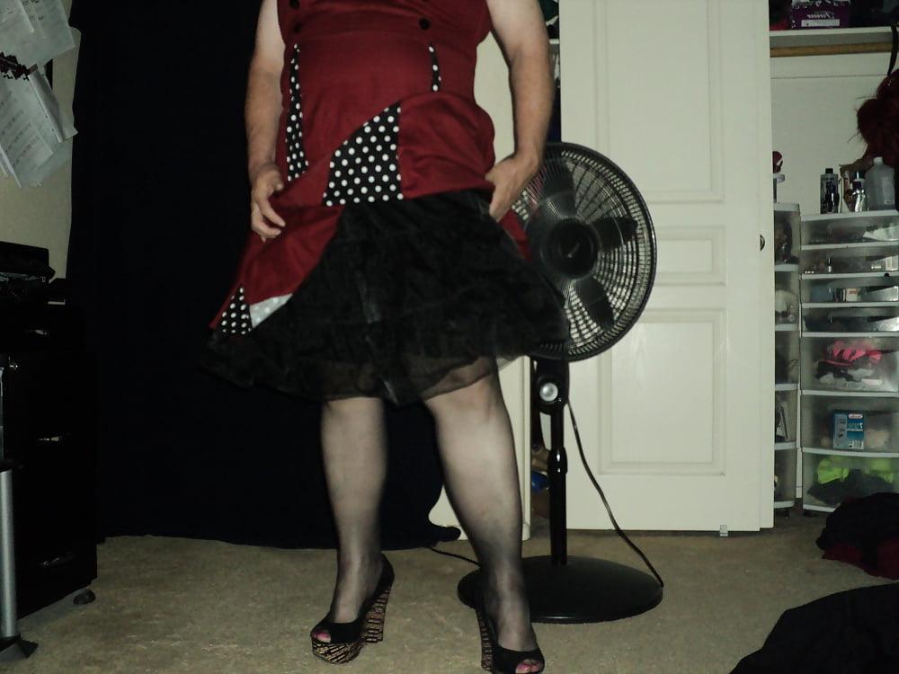 25P new dress and  other outfits and wedge heels and cage heels