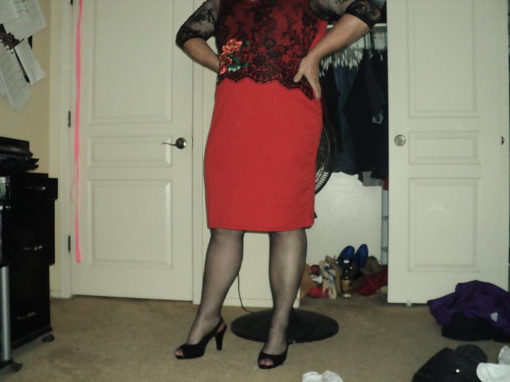 25P new dress and  other outfits and wedge heels and cage heels