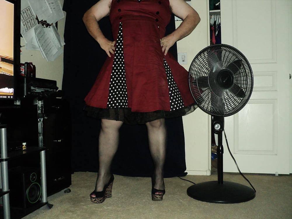 25P new dress and  other outfits and wedge heels and cage heels