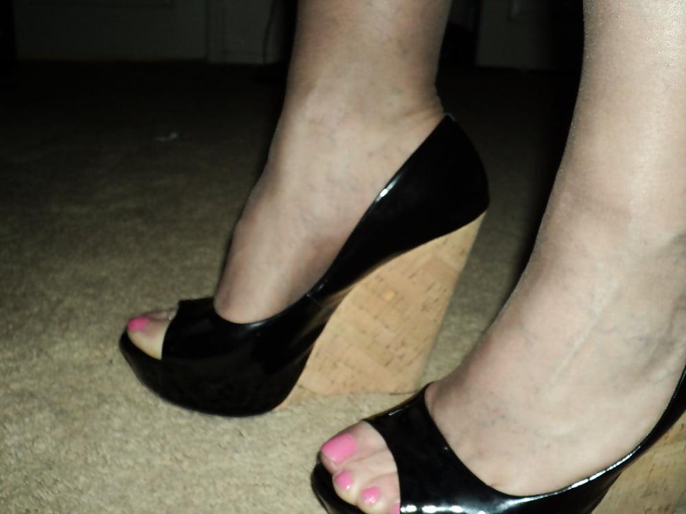 25P new dress and  other outfits and wedge heels and cage heels