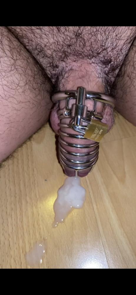 25P 3 inches Chastity Cage Cum Handsfree