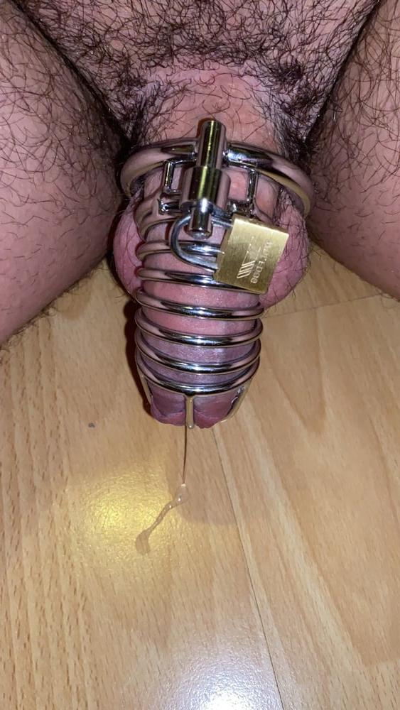 25P 3 inches Chastity Cage Cum Handsfree