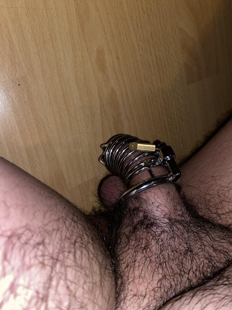 25P 3 inches Chastity Cage Cum Handsfree