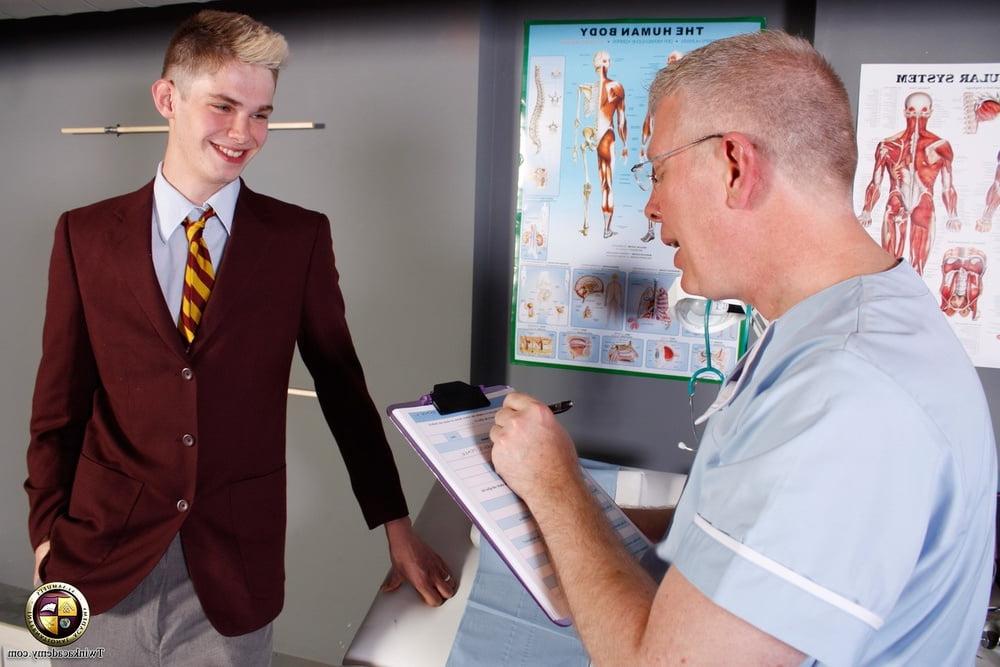 19P The doctor uses a urethral sound on Desmonds teenage cock