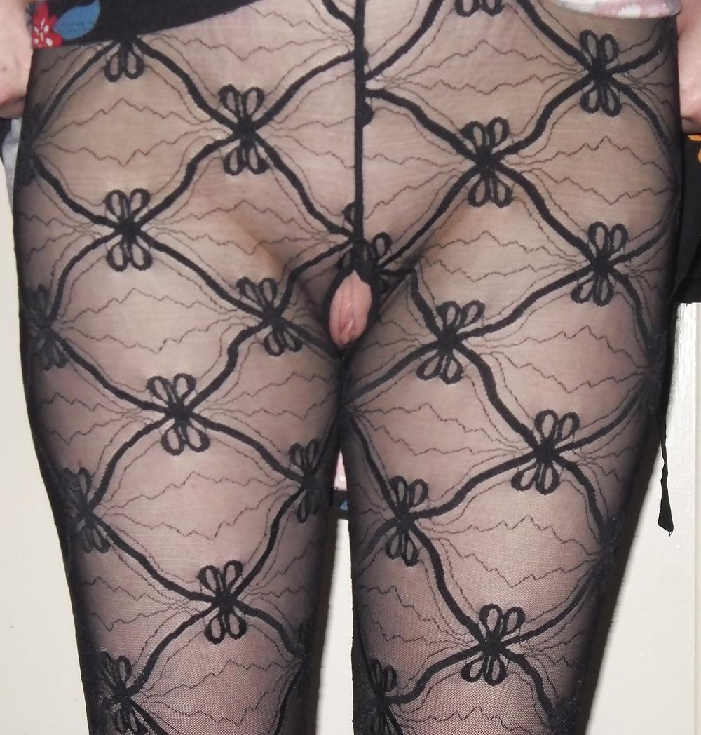 25P My Redhead in her new bodystocking