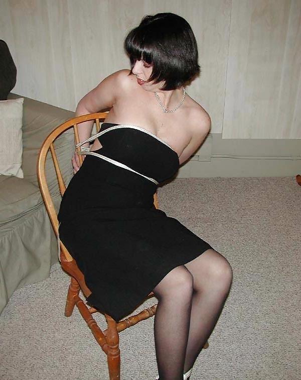 25P Tied up in pantyhose 2
