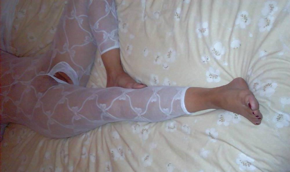 18P White bodystocking