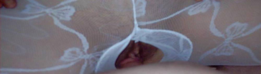 18P White bodystocking