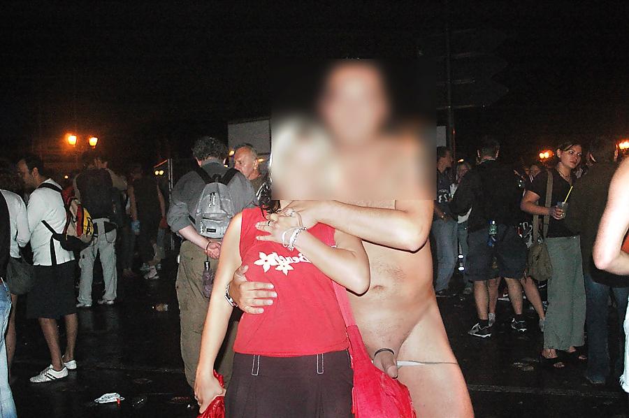 5P Me at a city parade - pix made from the grils girl friend