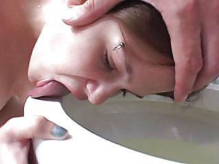 21P Toilet licking!
