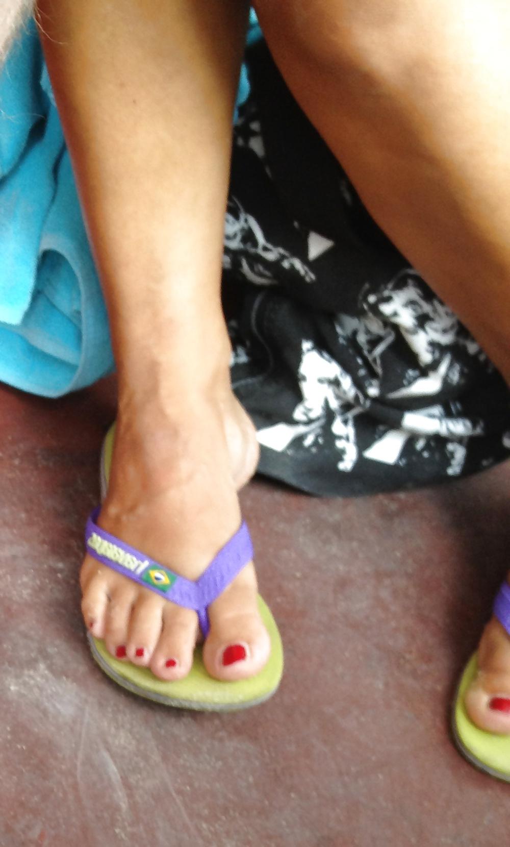 9P Foot perv on holiday