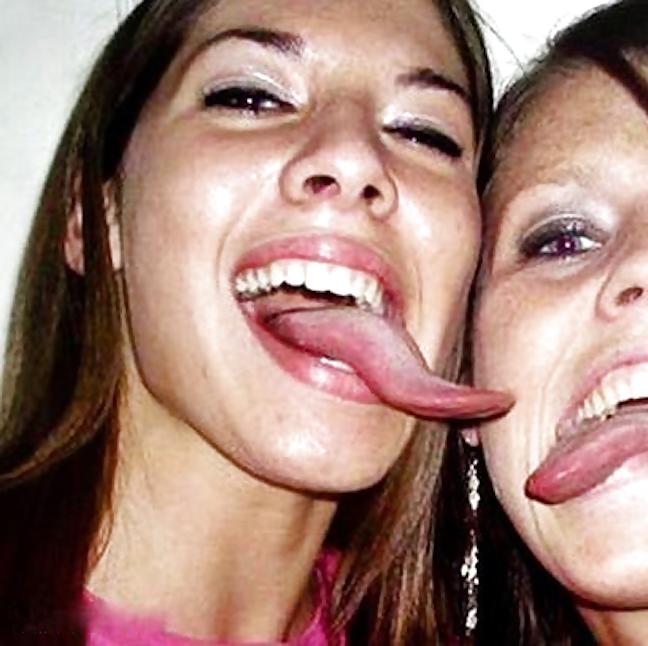 25P Chicks With Freakishly Long Tongues 3