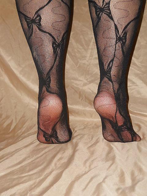 21P Black Lace Body Stocking