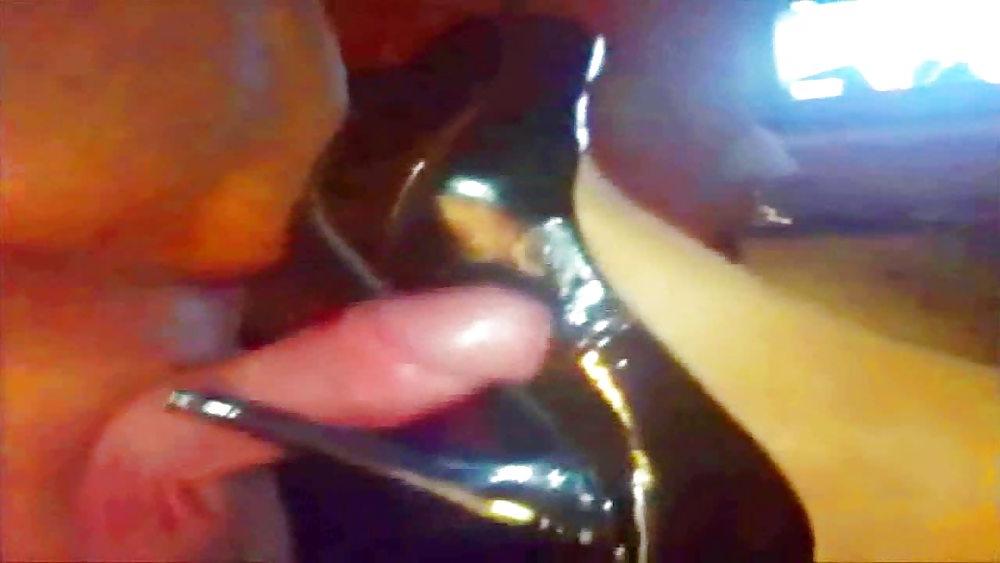 14P Footjob - High Heels - Cumshot