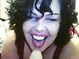 14P Sissy my bbw whore wife dildo and asshole
