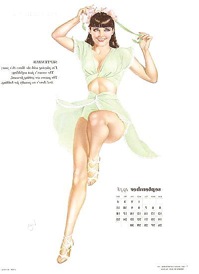 13P Erotischer Kalender 9 - Vargas Pin-ups 1948