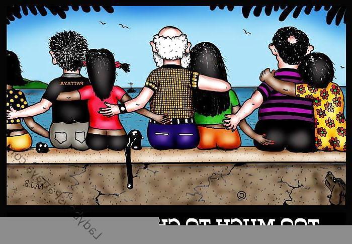 25P Funny cartoons of Thailand Pattaya