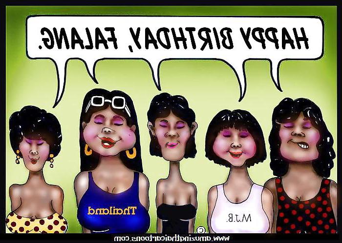 25P Funny cartoons of Thailand Pattaya