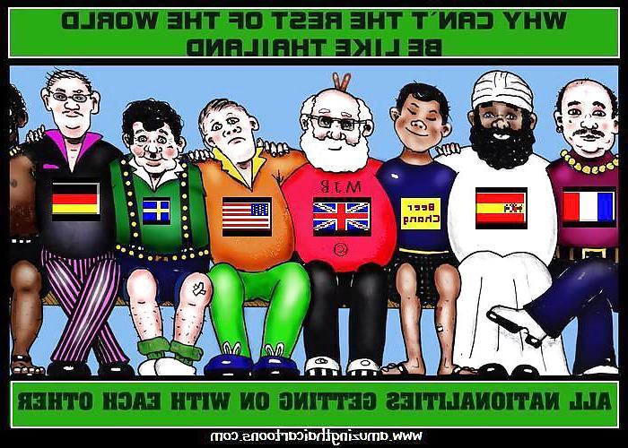 25P Funny cartoons of Thailand Pattaya