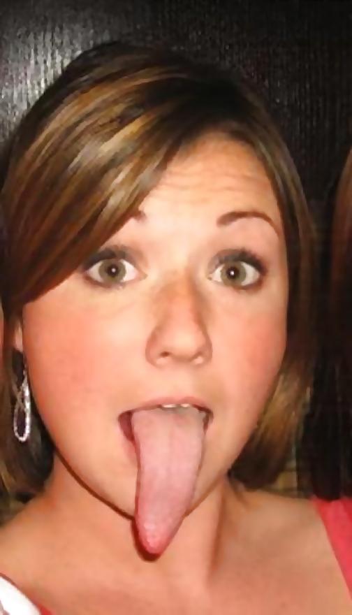 20P Chicks With Freakishly Long Tongues 5