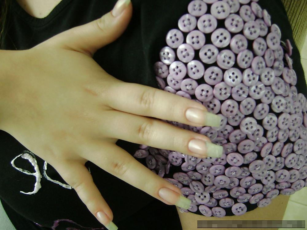 25P Zoccole con unghie lunghe. Long Nails