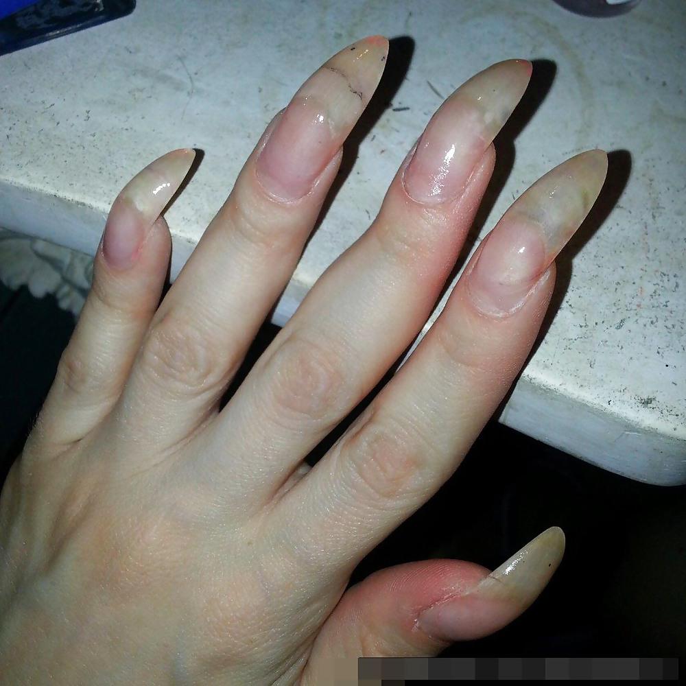 25P Zoccole con unghie lunghe. Long Nails