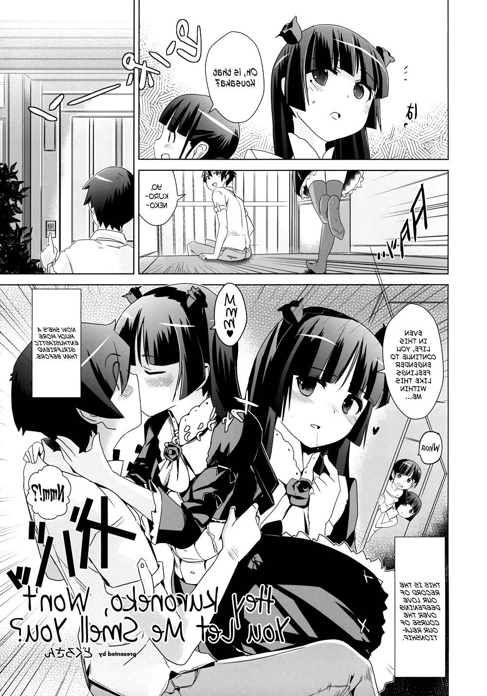 25P Hey Kuroneko, Won't You Let Me Smell You + Paper (OreImo)