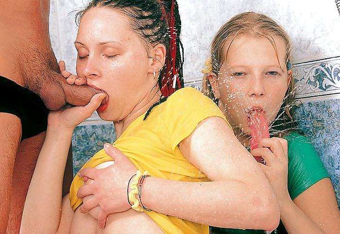 25P Kim, Molly and male friend frollicking