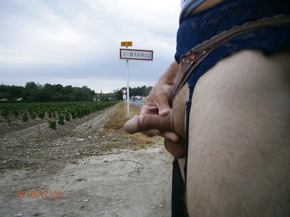 6P Public exhib flash cock queue outdoor dogging 