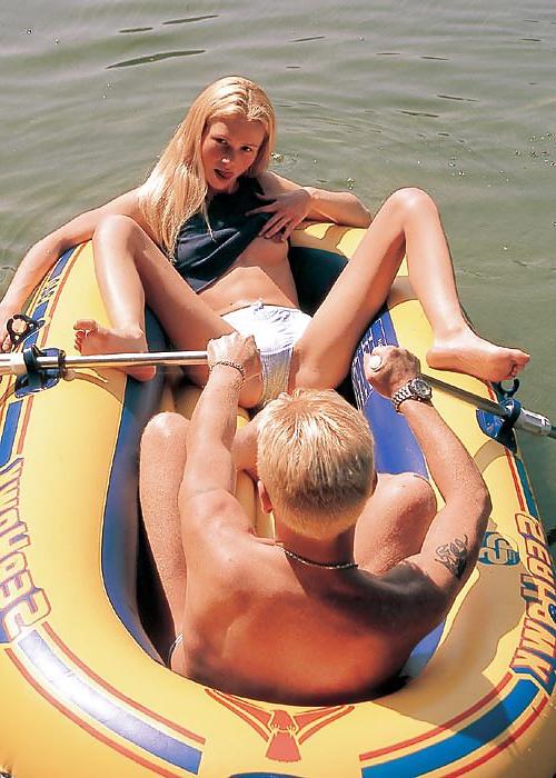 25P Blonde Debbie getting fucked by a guy by the lakeside