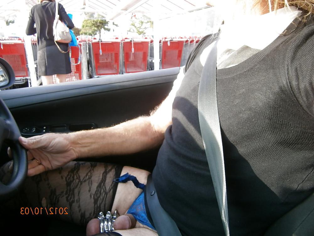 5P Outside public exhib flash cock dogging