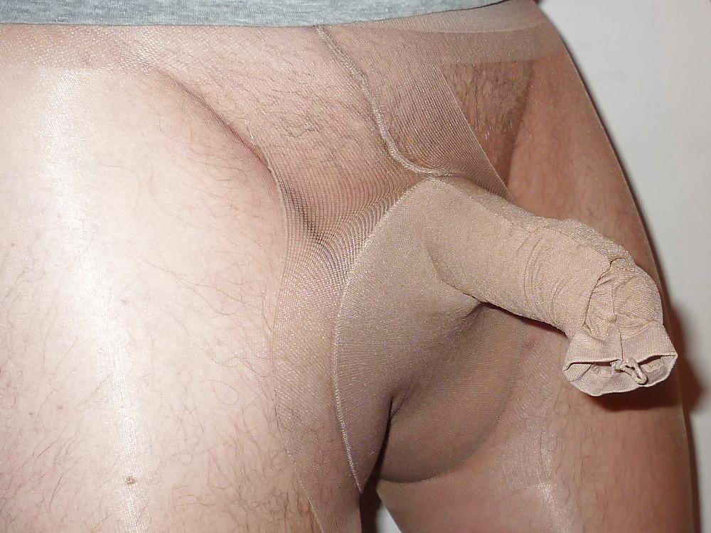 11P Pantyhose with open penis sleeve