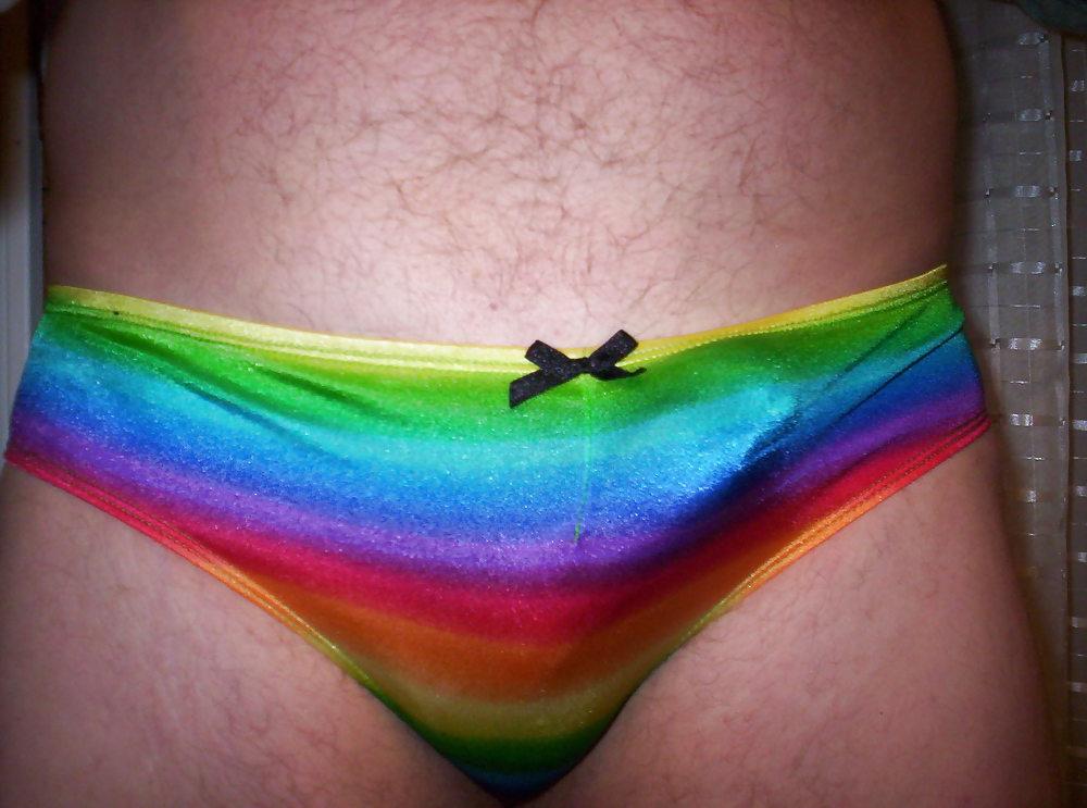 4P More satin panty cock