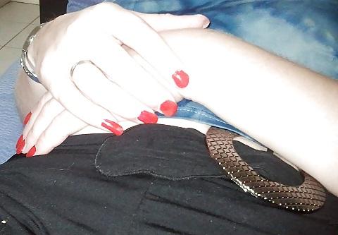13P Red nails !!