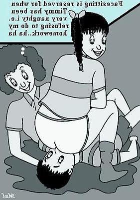 21P Facesitting Cartoons