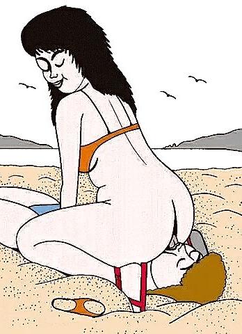 21P Facesitting Cartoons
