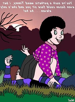 21P Facesitting Cartoons